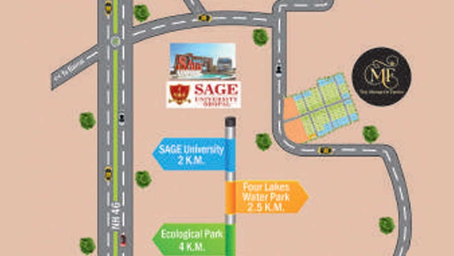 Location of The Monarch Farms in Katara Hills, Bhopal - Image 435458