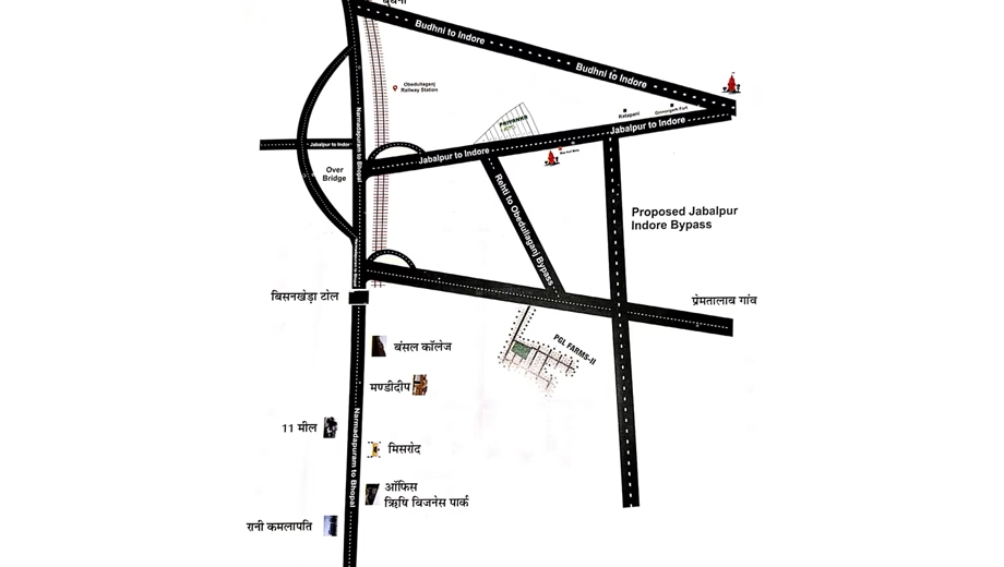 Location of Priyanka Green Legacy Farms in Hoshangabad Road, Bhopal - Image 436061