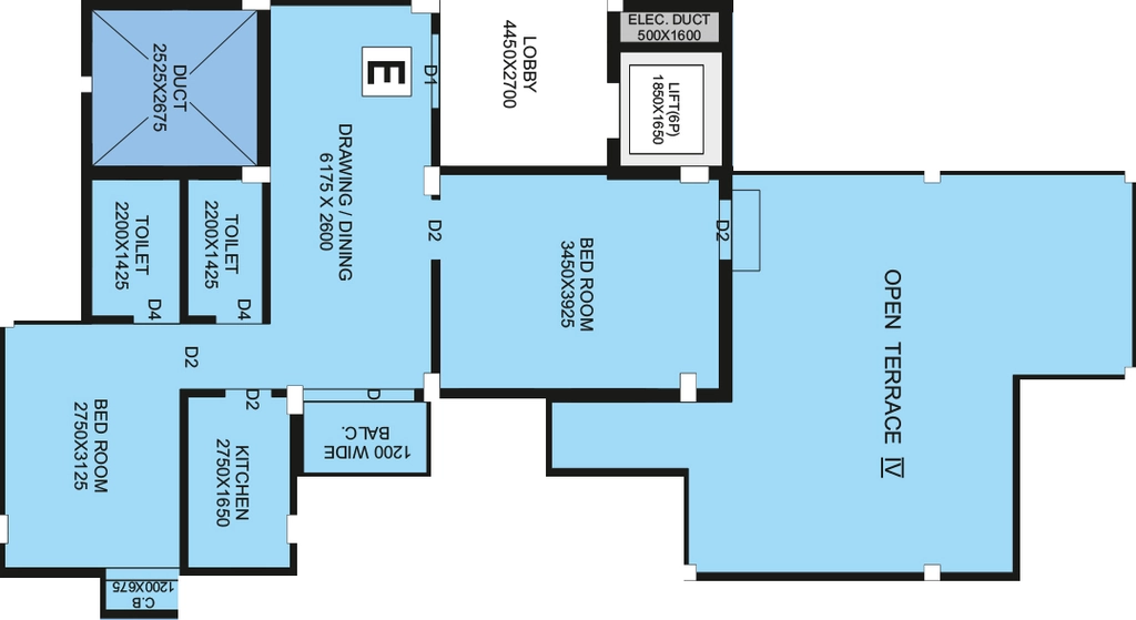 2 BHK Flat in Devi Durga in New Town, Kolkata - Image 931276
