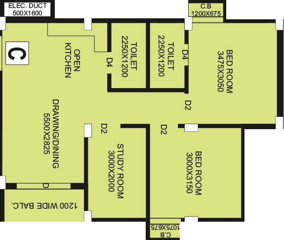 3 BHK Flat in Devi Durga in New Town, Kolkata - Image 931277
