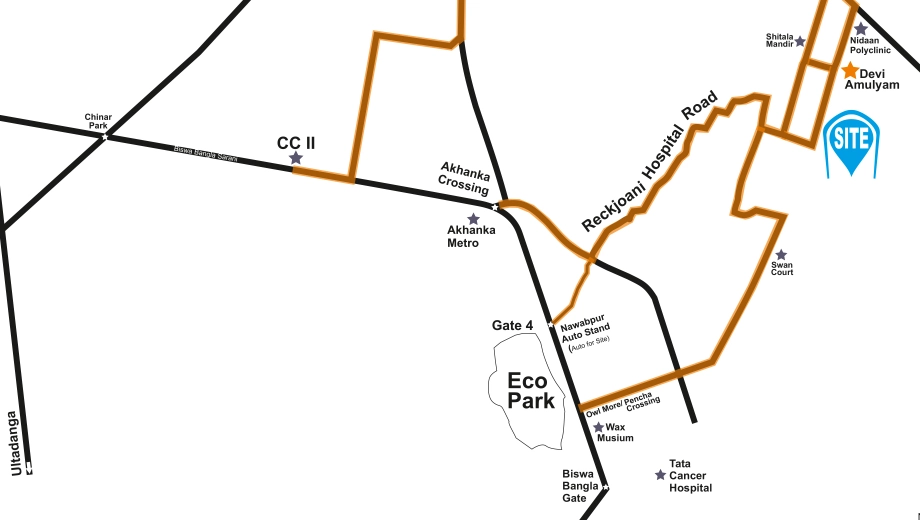 Location of Devi Durga in New Town, Kolkata - Image 435512