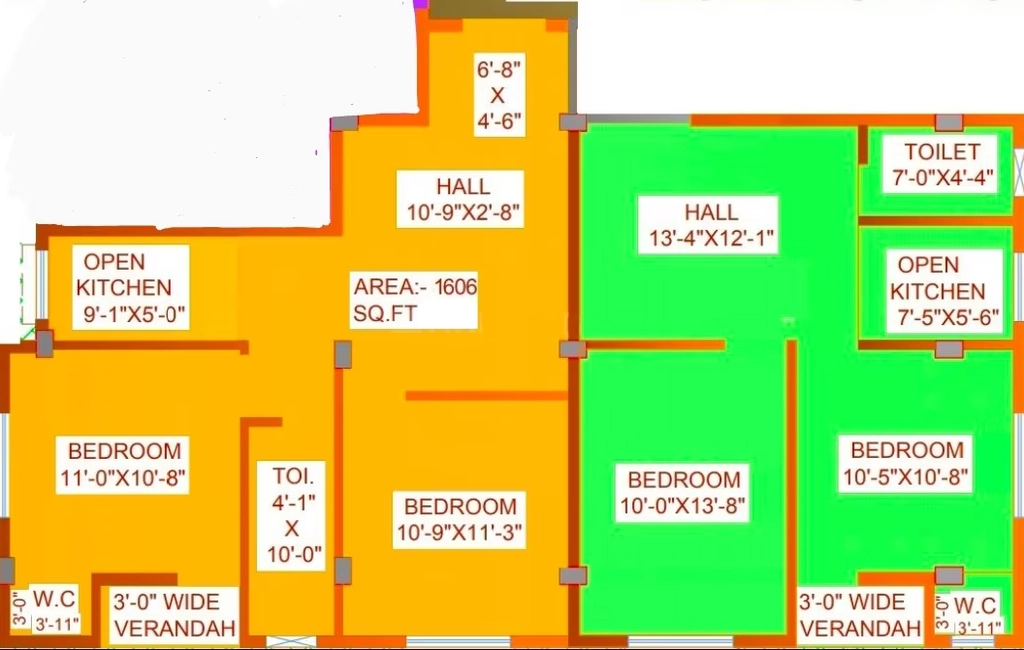 4 BHK Flat in Zeeshan Home At 56 in Tangra, Kolkata - Image 931293