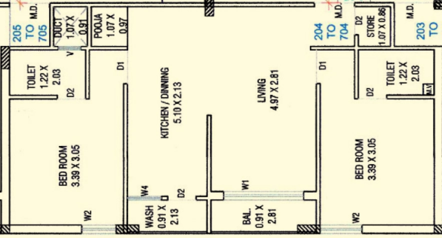 2 BHK Flat in Shri Viral Elegance in Madhapar, Rajkot - Image 931294