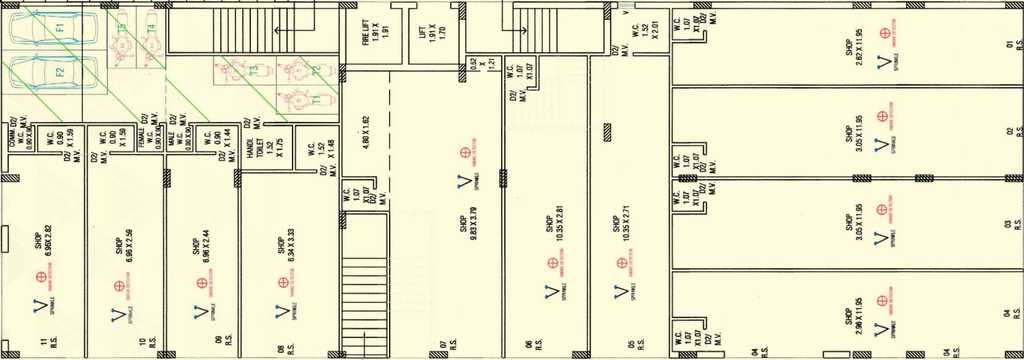Floor Plan of Commercial Shri Viral Elegance in Madhapar, Rajkot - Image 435551