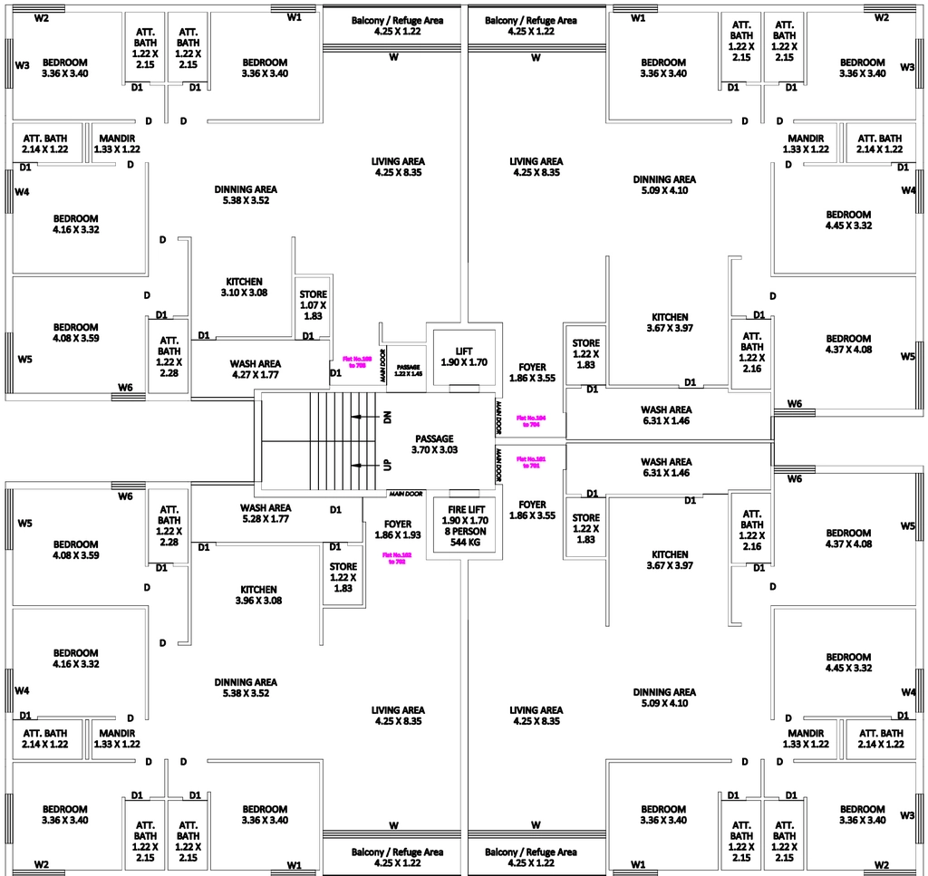 Floor Plan of Tejas Silver Nest in Nana Mava, Rajkot - Image 435602