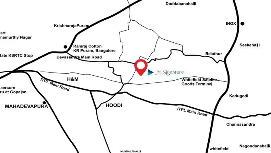 Location of Jai Signature in Hoodi, Bangalore - Image 435616