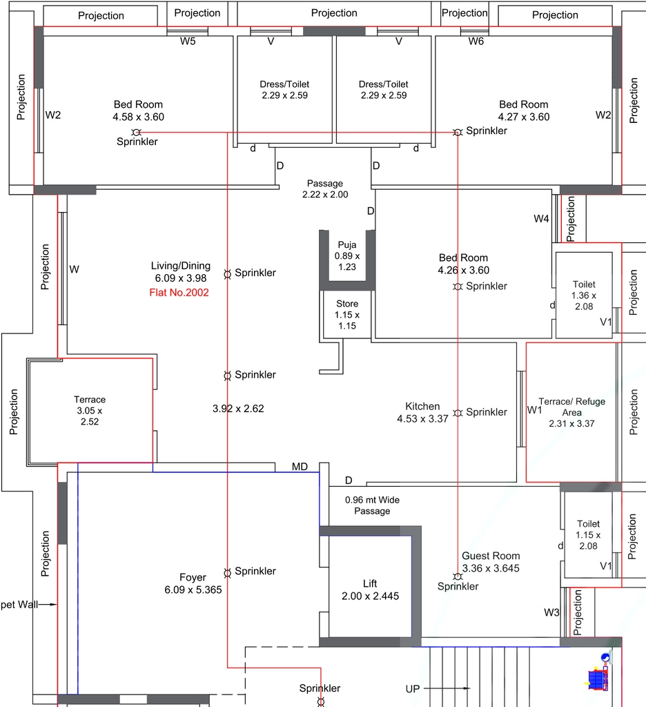 4 BHK Flat in Sky Infinity in Raiya, Rajkot - Image 931328