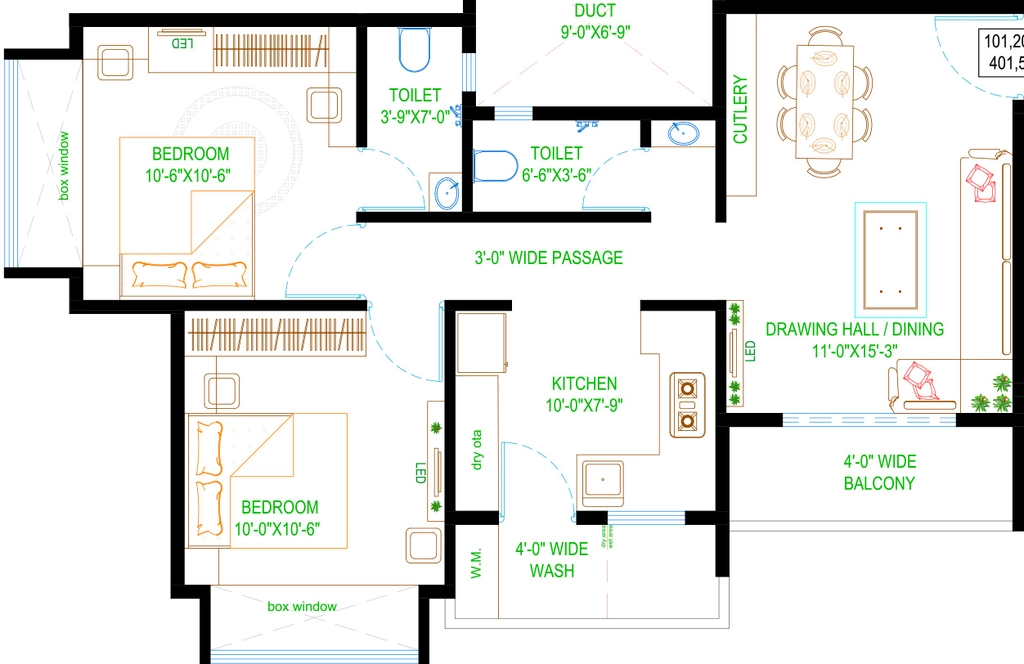 2 BHK Flat in Attis Callisto in Manish Nagar, Nagpur - Image 931333