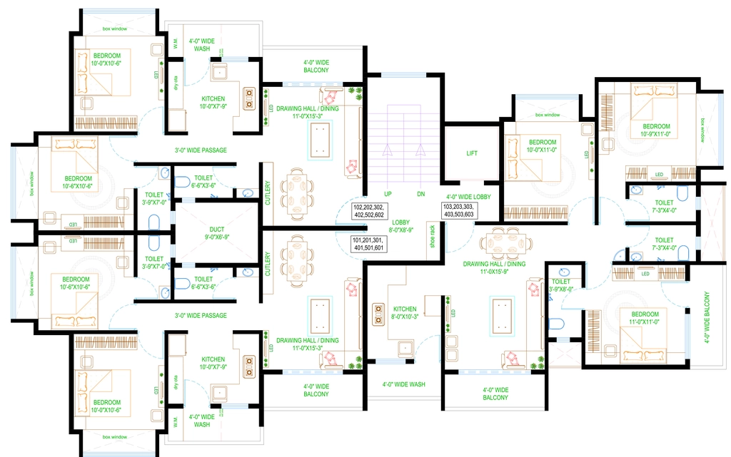 Floor Plan of Attis Callisto in Manish Nagar, Nagpur - Image 435647