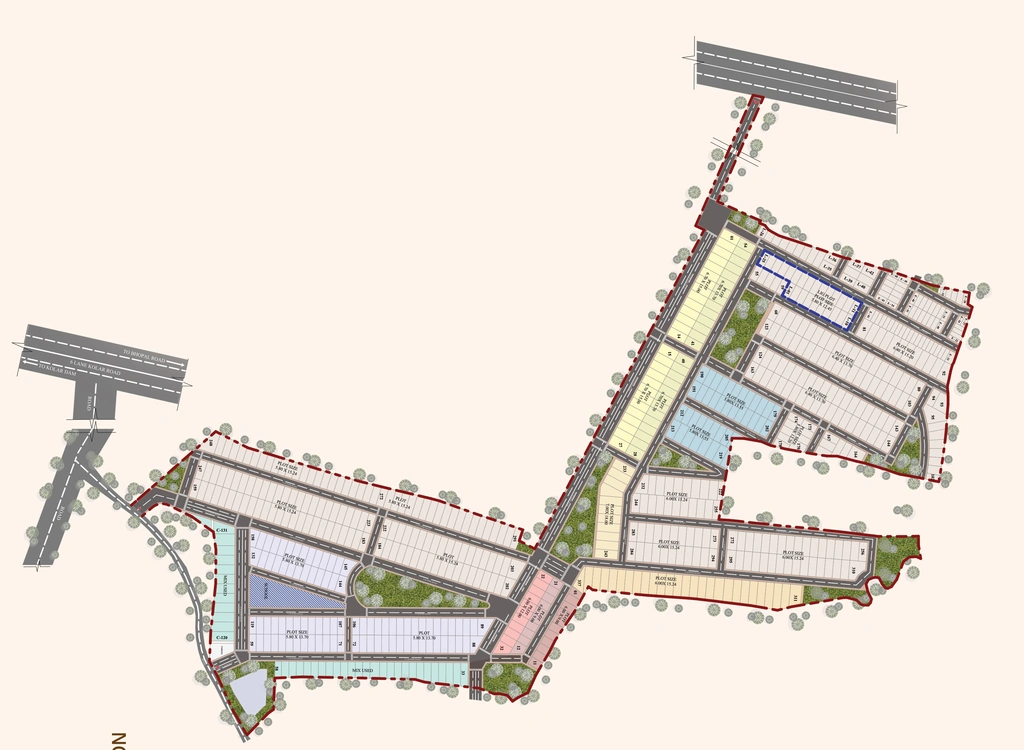 Master Plan of Ujjawala Aamra Nivaasa in Kolar Road, Bhopal - Image 435990