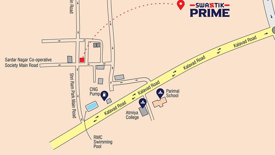 Location of Swastik Prime in Nana Mava, Rajkot - Image 435692