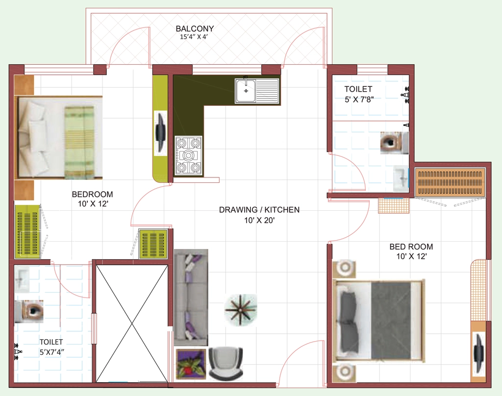2 BHK Flat in Asnani Aashima Anupama City Phase 1 in Jatkhedi, Bhopal - Image 931416