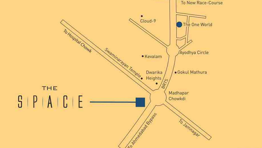 Location of Jainam The Space in Madhapar, Rajkot - Image 435715