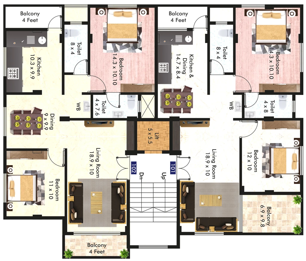 Floor Plan of Katiyar Nishka Enclave in New Manish Nagar, Nagpur - Image 435702