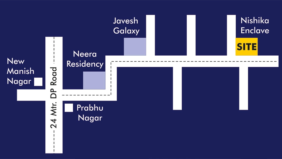 Location of Katiyar Nishka Enclave in New Manish Nagar, Nagpur - Image 435701