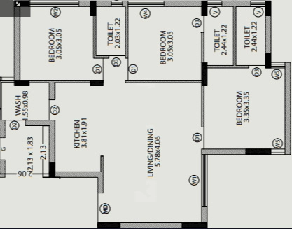 3 BHK Flat in Tulsipatra in Ghanteshwer, Rajkot - Image 931349
