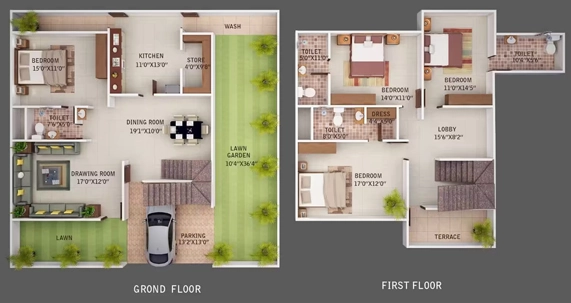 4 BHK House/Villa in CI Grand in Kolar Road, Bhopal - Image 931427