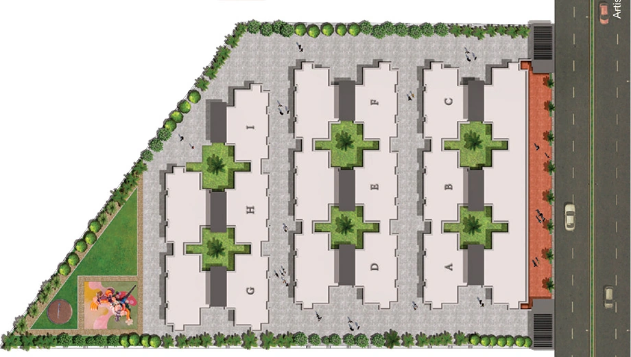 Master Plan of Commercial Deepak Utkarsh Residency in Rail Nagar, Rajkot - Image 435735