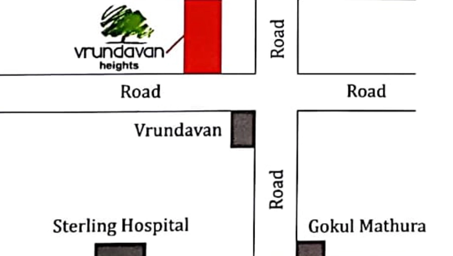 Location of Vrundavan Heights in Madhapar, Rajkot - Image 435741