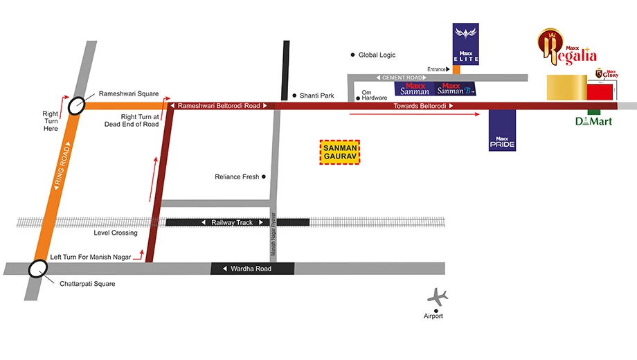 Location of Maxx Regalia in Beltarodi, Nagpur - Image 435785