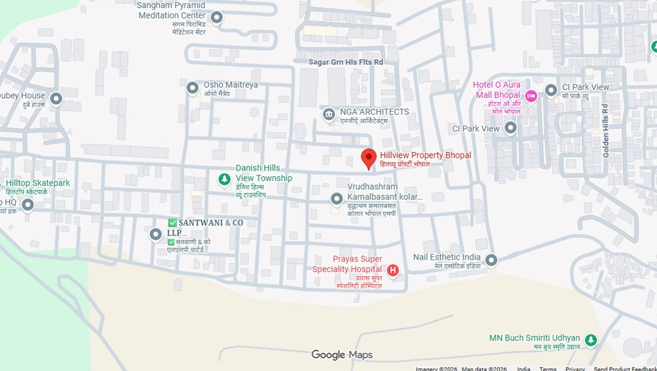 Location of Hills View Property in Kolar Road, Bhopal - Image 435813