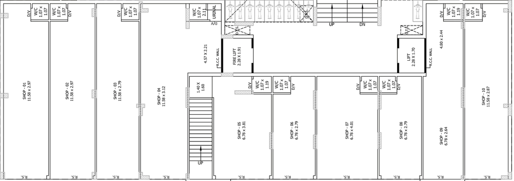 Floor Plan of Commercial Akshat Asopalav Silver in Vavdi, Rajkot - Image 435801