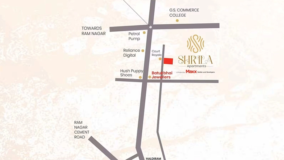 Location of Maxx Shrila Apartment - Image 435823