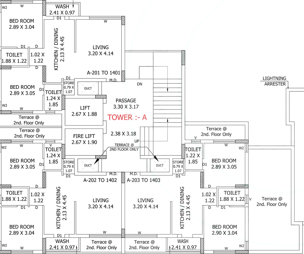 Floor Plan of Harbhole Amarnath Heights in Vavdi, Rajkot - Image 435834