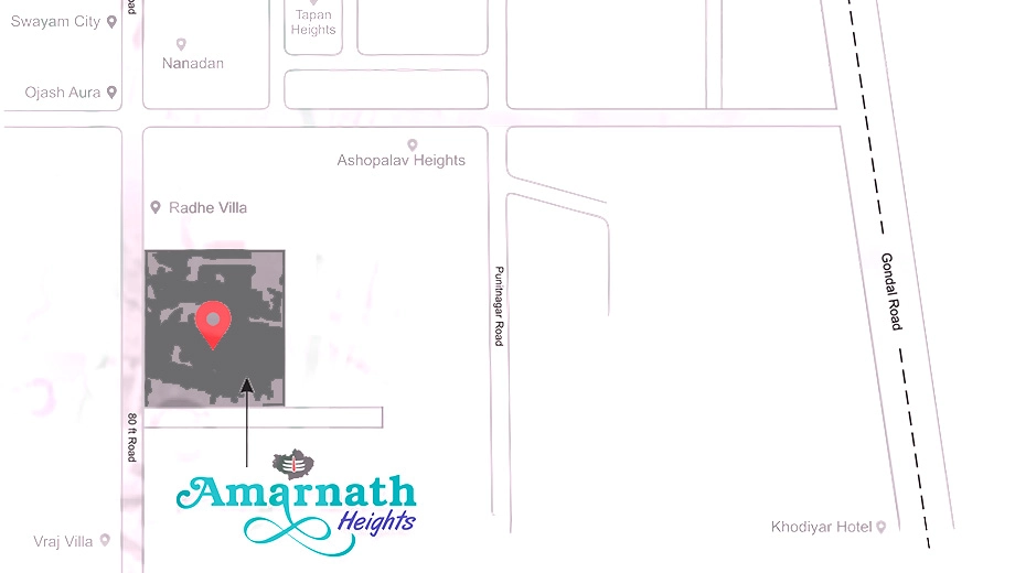 Location of Harbhole Amarnath Heights in Vavdi, Rajkot - Image 435832