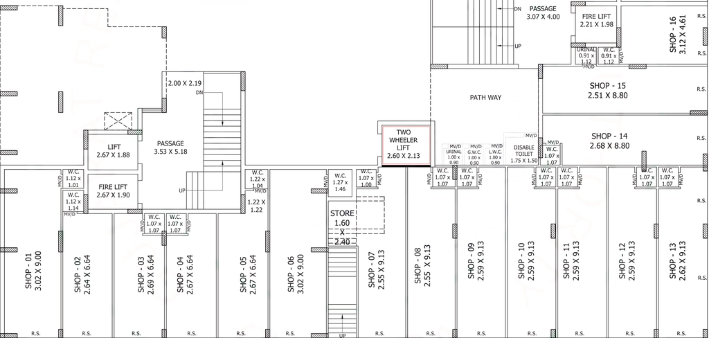 Floor Plan of Commercial Harbhole Amarnath Heights in Vavdi, Rajkot - Image 435841