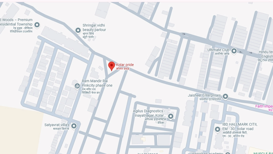 Location of Kolar Pride in Kolar Road, Bhopal - Image 435866