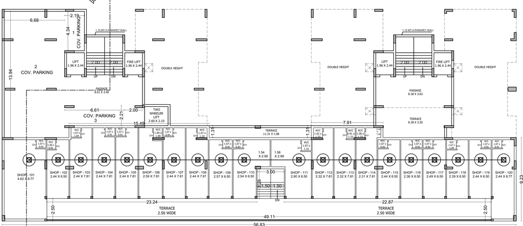 Master Plan of Commercial Landmark Asopalav Height in Vavdi, Rajkot - Image 435886