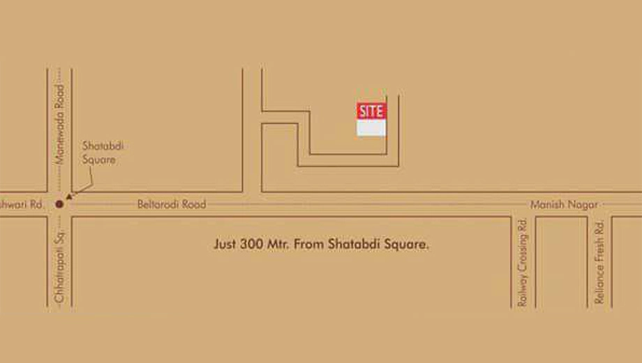 Location of MRV Padmavati Residency in Manish Nagar, Nagpur - Image 435902
