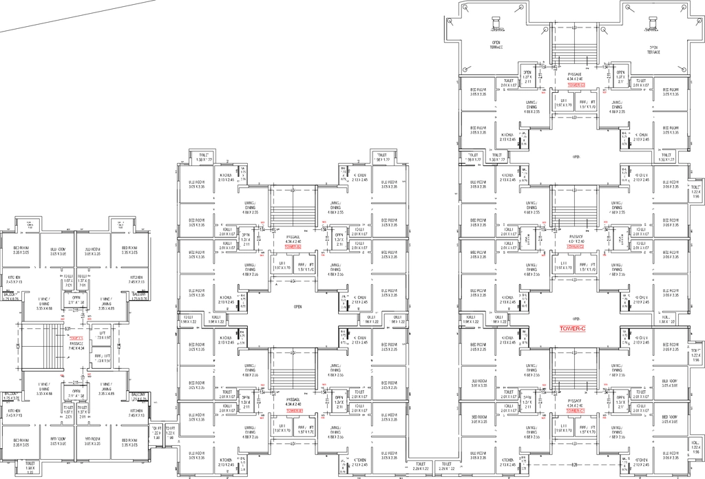 Floor Plan of Narendrakumar Shree Bileshwar Heights in Vavdi, Rajkot - Image 435908