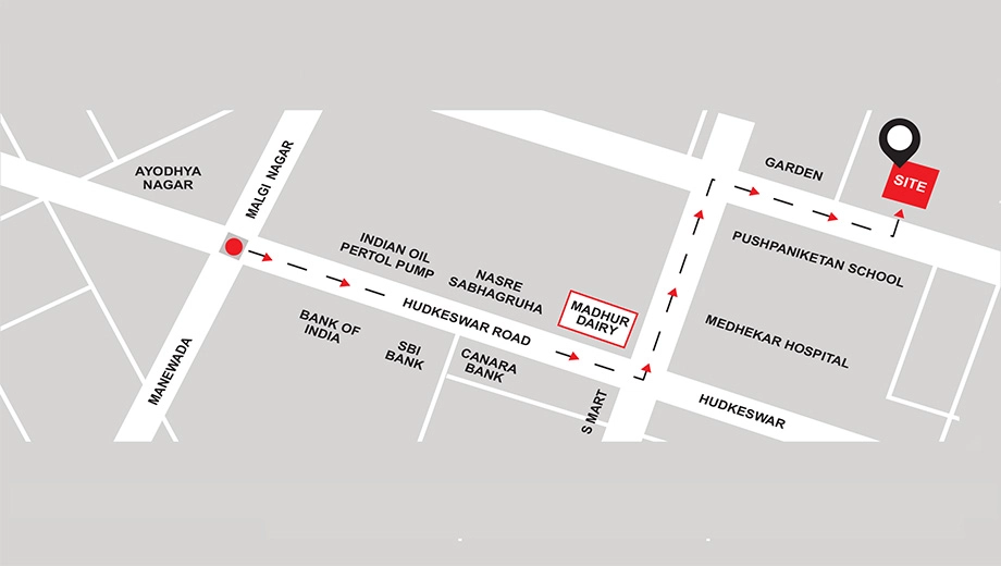 Location of Sai The Skyline in Hudkeshwar, Nagpur - Image 435953