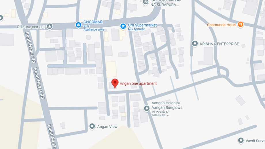 Location of Nihar Aangan One in Vavdi, Rajkot - Image 435995