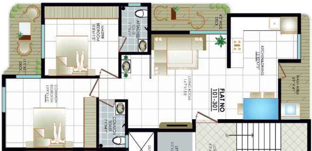 2 BHK Flat in Shree Samruddhi Heights in New Manish Nagar, Nagpur - Image 931420