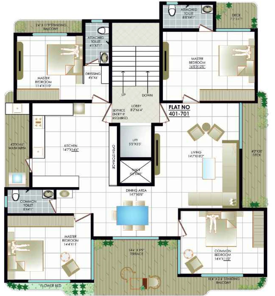 4 BHK Flat in Shree Samruddhi Heights in New Manish Nagar, Nagpur - Image 931422