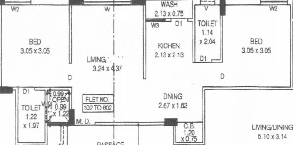 2 BHK Flat in Mamta Golden Hills in Vavdi, Rajkot - Image 931441