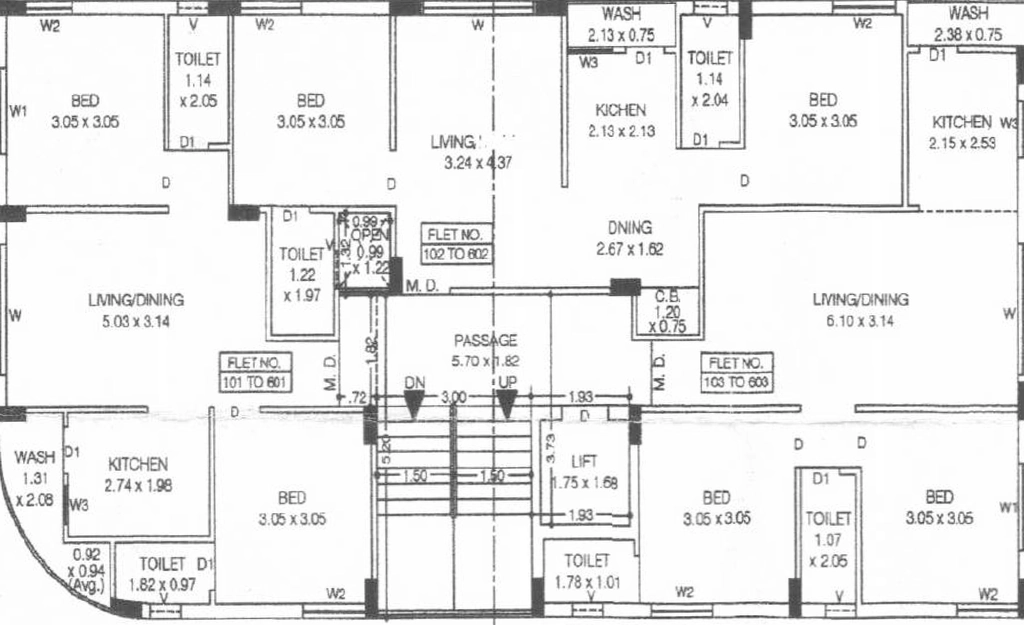 Floor Plan of Mamta Golden Hills in Vavdi, Rajkot - Image 436069
