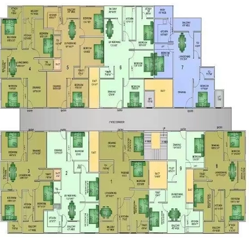 Floor Plan of Sagar Royal Villas in Bagmugaliya, Bhopal - Image 436112