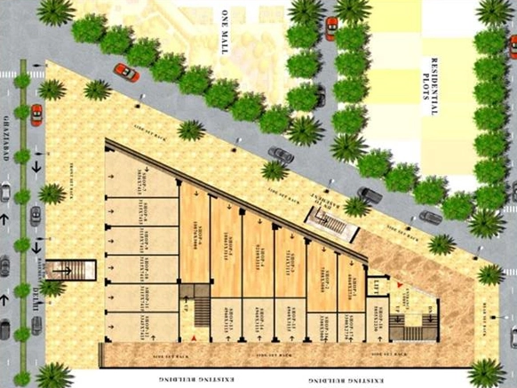 Floor Plan of A And M Shakti Plaza in Indirapuram, Ghaziabad - Image 436123