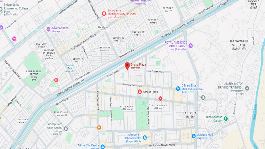 Location of A And M Shakti Plaza in Indirapuram, Ghaziabad - Image 436122