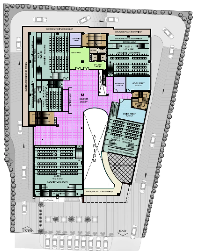 Floor Plan of Ajnara City Centre in Raj Nagar Extension, Ghaziabad - Image 436135