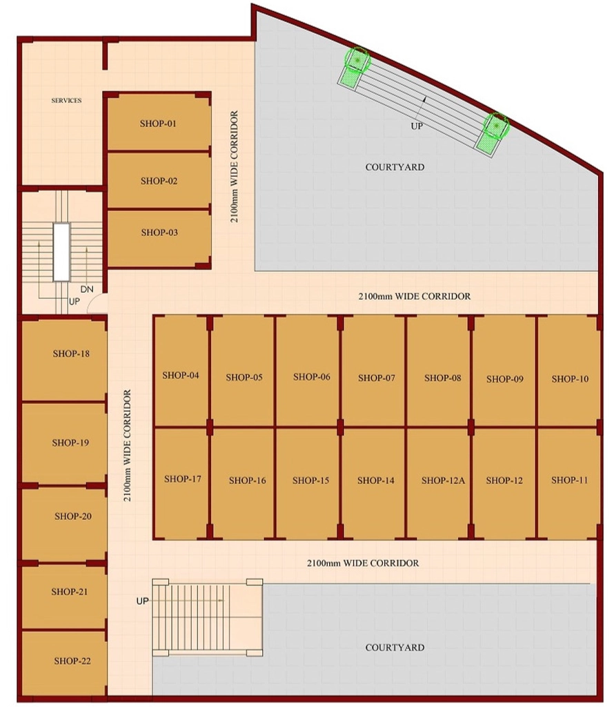Floor Plan of Assotech Hi Street in Crossings Republik, Ghaziabad - Image 436143