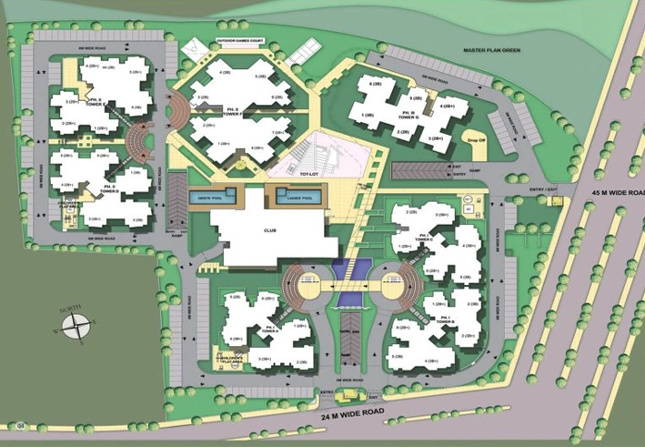 Master Plan of Assotech Hi Street in Crossings Republik, Ghaziabad - Image 436145
