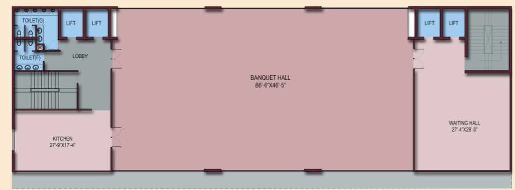 Floor Plan of AVS City Palace in Raj Nagar Extension, Ghaziabad - Image 436150