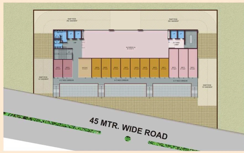 Floor Plan of AVS City Palace in Raj Nagar Extension, Ghaziabad - Image 436153