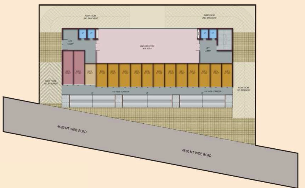 Floor Plan of AVS City Palace in Raj Nagar Extension, Ghaziabad - Image 436152