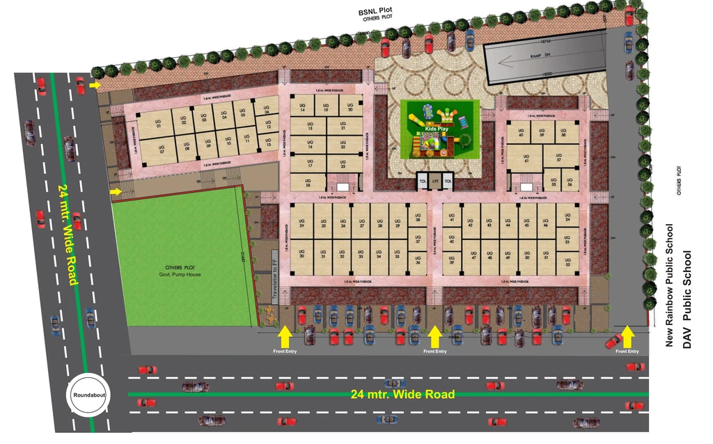 Floor Plan of Vihaan Shopping Plaza in null, Ghaziabad - Image 436179